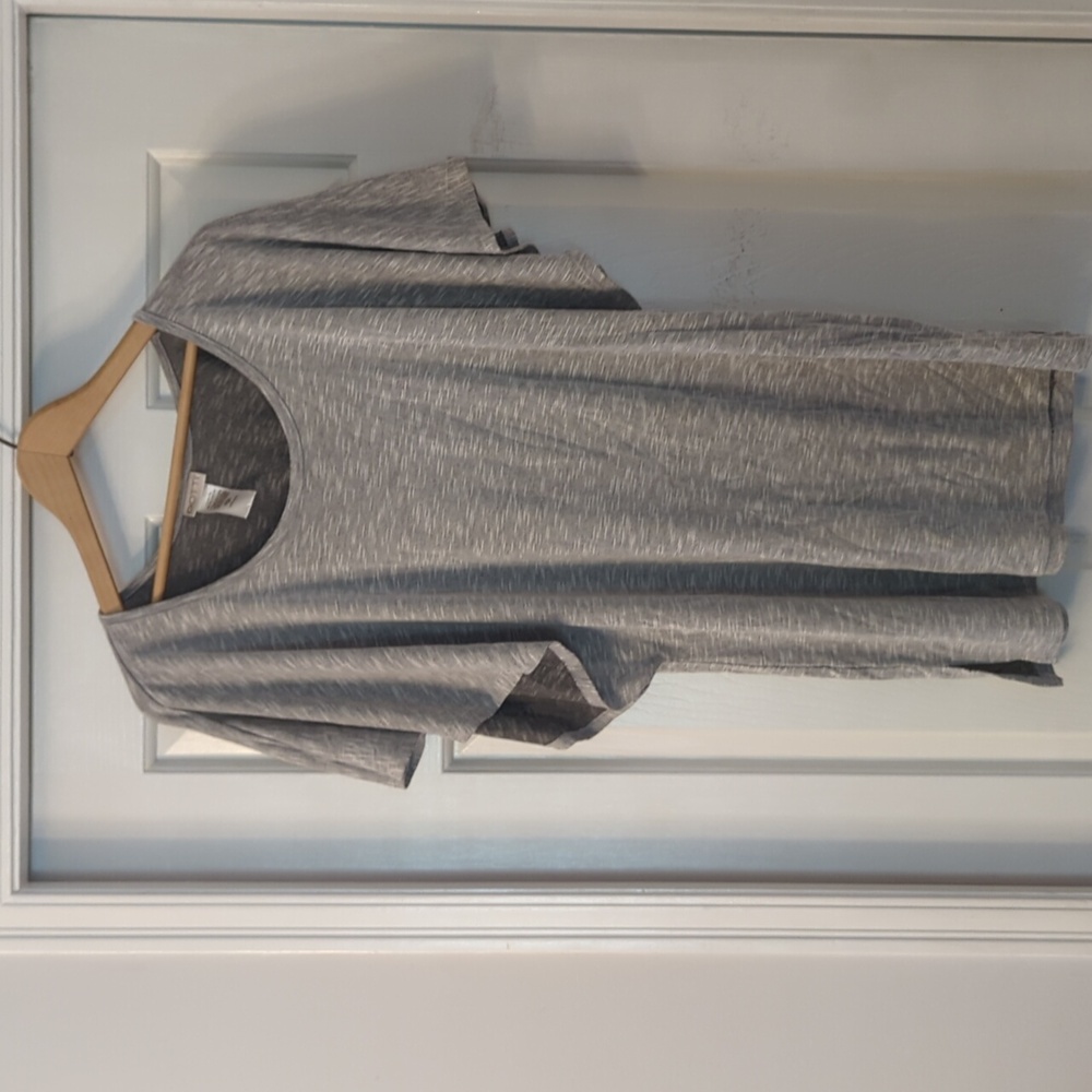 Dotti Heather Gray Knit Top Size M